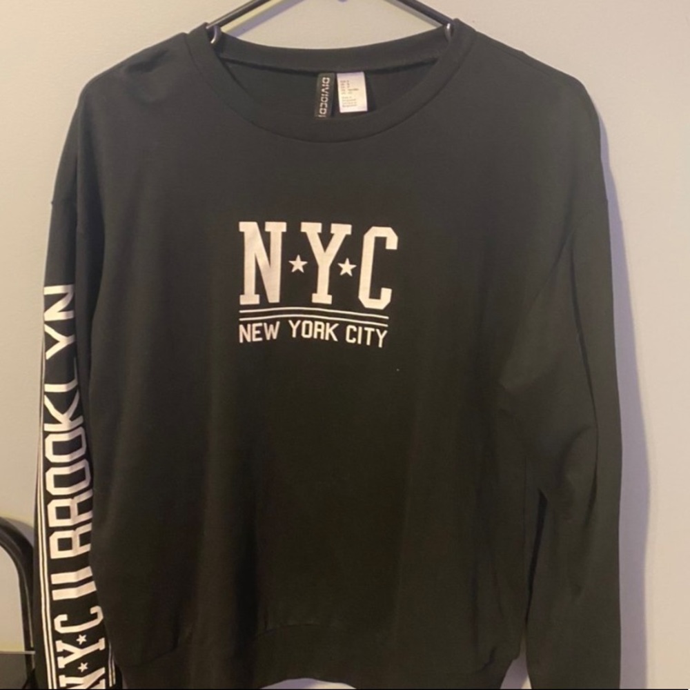 h&m new york city long sleeve shirt